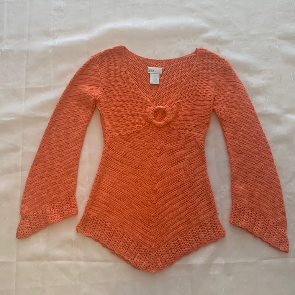 JLo loose knit top Size:8